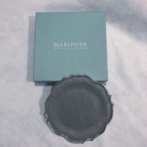 Mariposa Grasscloth Wine Coaster. NWT